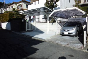 【駐車場増設工事】奈良県宇陀市W様邸　駐車場を1台から2台置けるように広げる工事